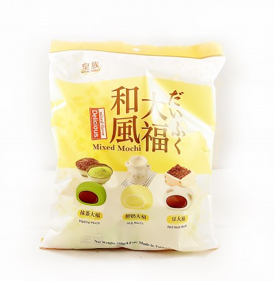 Royal Family Mixed Mochi (Red Bean, Milk, Matcha) 250g