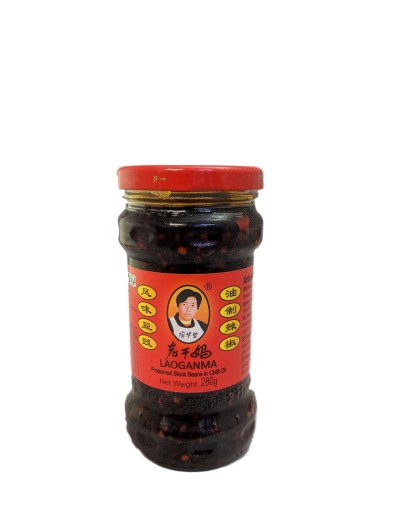 LAOGANMA Preserved Black Beans in Chilli Oil 280g