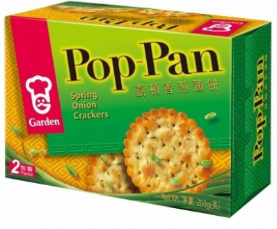 Garden Pop Pan Spring Onion Crackers 200g