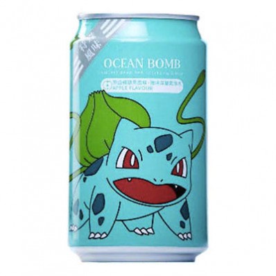 OCEAN BOMB Sparkling Water - Apple Flavour 330ml