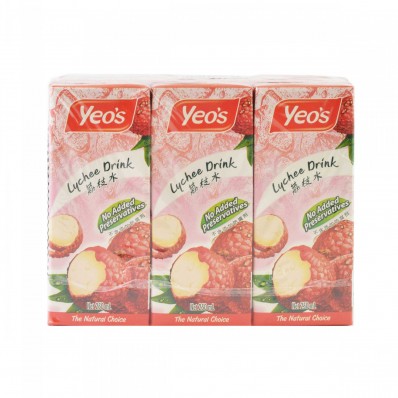 Yeo's Lychee Drink 6 X 250mL