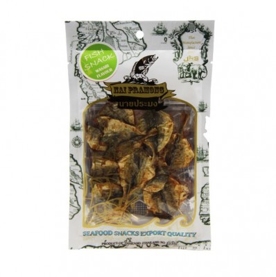 Nai Pramong Roasted Seasoned Yellow Stripe Trevally Wasabi Flavour 40g