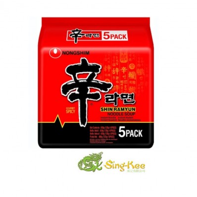 NONGSHIM NOODLES SHIN RAMYUN NOODLE 120G x 5