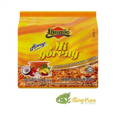 IBUMIE MI GORENG KARI KAPITAN FLAVOUR 5x80G