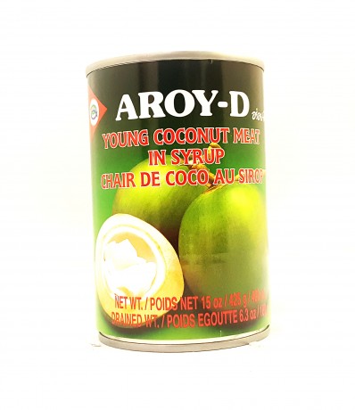 AROY-D Young Coconut Meat in Syrup 425g