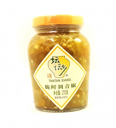 TANTAN XIANG Chopped Crispy Green Chilli 210g