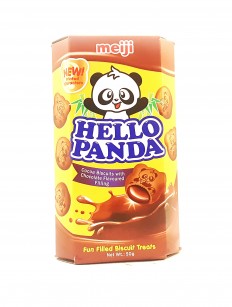 MEIJI Hello Panda Cocoa Biscuits with Chocolate Flavoured Filling 50g