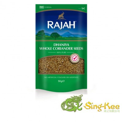 RAJAH WHOLE DHANIYA CORIANDER 50G