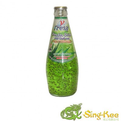 V FRESH PANDAN DRINK WITH BASIL SEED 290ML