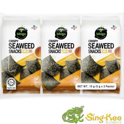 CJ Bibigo Crispy Seaweed Snacks - Sesame Flavour 5g x 3