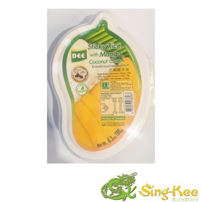 Dee Frozen Sticky Rice with Mango & Coconut Cream Thai Desserts 180g