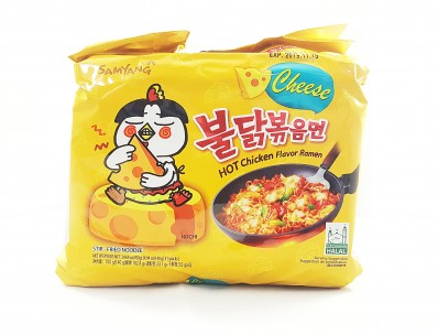 SAMYANG Cheese Hot Chicken Flavour Ramen (five 140g packets) 700g