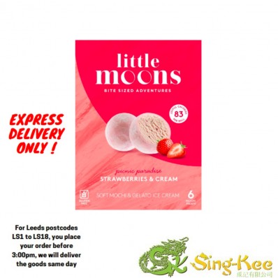 Little Moons Strawberries & Cream Mochi Ice Cream 6 x 32g