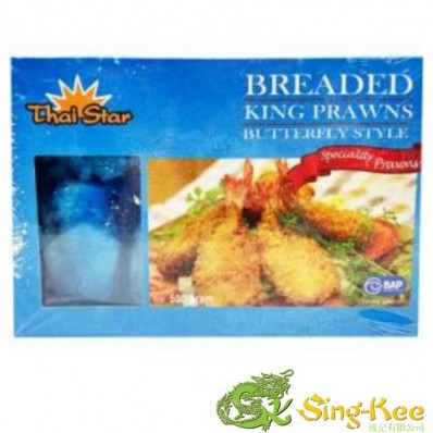 Thai Star Breaded King Prawns Butterfly Style 21/25 500g