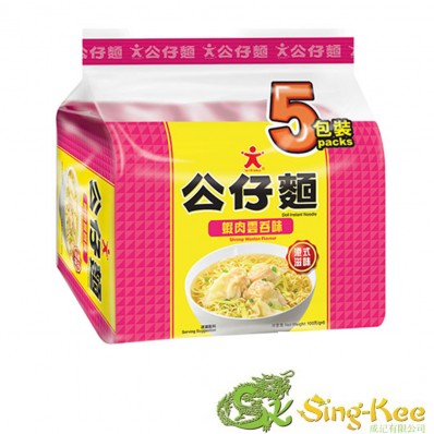 Doll Instant Noodle Shrimp Wonton Flavour 100g x 5