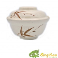 Bamboo Pattern Noodle Bowl with Lid 155x107mm