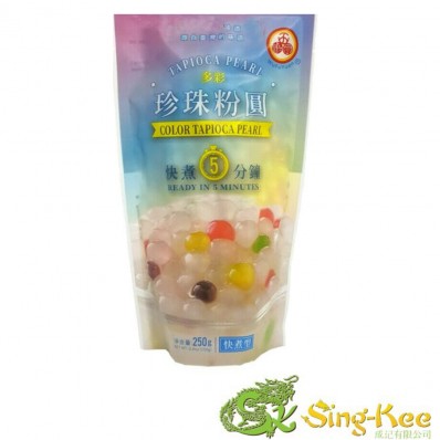 WuFuYuan Tapioca Pearl Assorted Colour 250g