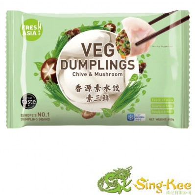 Freshasia Veg Dumpling - Chive & Mushroom 450g