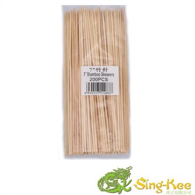 East Asia 7" Bamboo Skewers (200pcs)