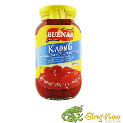 BUENAS SUGAR PALM FRUIT KAONG RED 340G