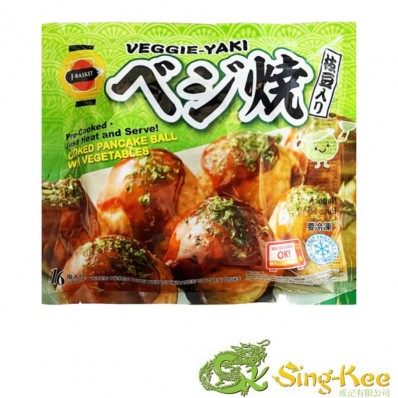 J-Basket Veggie-Yaki 16pc (Cooked Pancake Ball with Vegetable) 480g