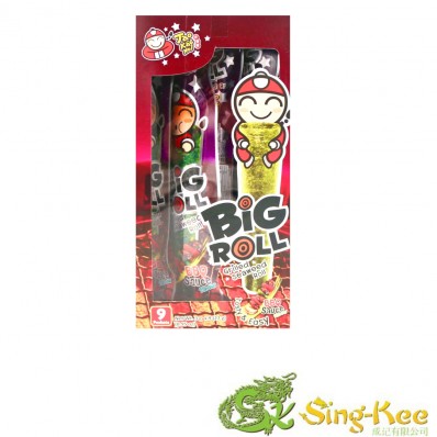 Tao Kae Noi Big Roll Brand Grilled Seaweed Roll BBQ Sauce Flavour 27g (9x3g)