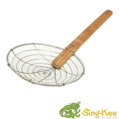 11" Bamboo Handle Fat Skimmer