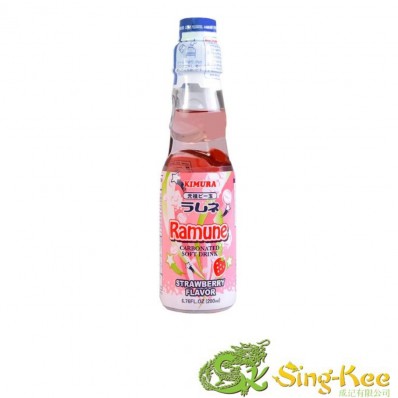 Kimura Ganso Ramune - Strawberry 200ml