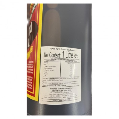 DATU PUTI Soy Sauce 1L