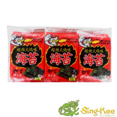 Maniddo Seansoned Seaweed Spicy 5gx3