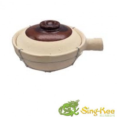 24cm Wired Single Handle Clay Pot