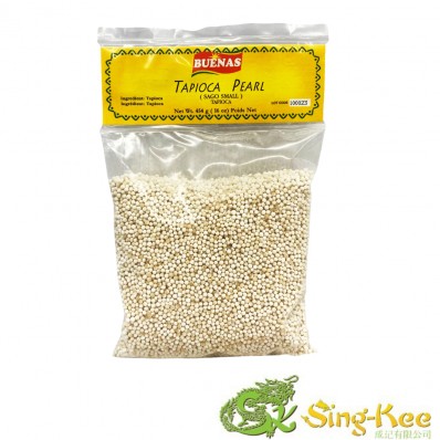 Buenas Tapioca Pearl Sago White (Small) 454g