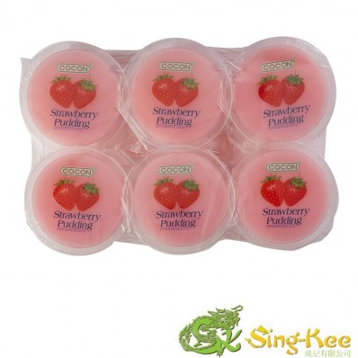 Cocon Nata De Coco Pudding - Strawberry 80gx6