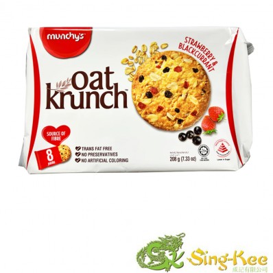 Munchy's Oat Krunch Strawberry & Blackcurrant Flavour 208g