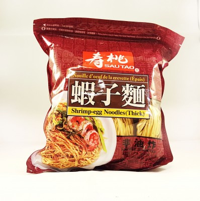 SAUTAO Shrimp Egg Noodles Thick 454g